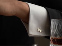 Silver Initial Cufflinks