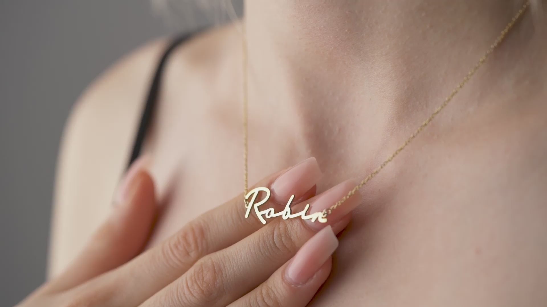 Signature Name Necklace 925 Sterling Silver
