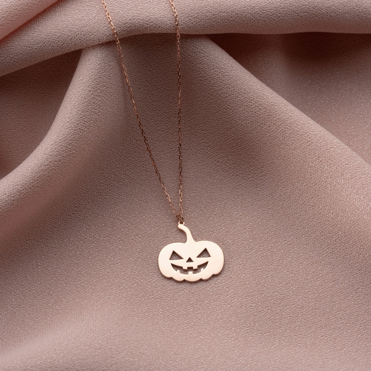 Sterling Silver Pumpkin Necklace
