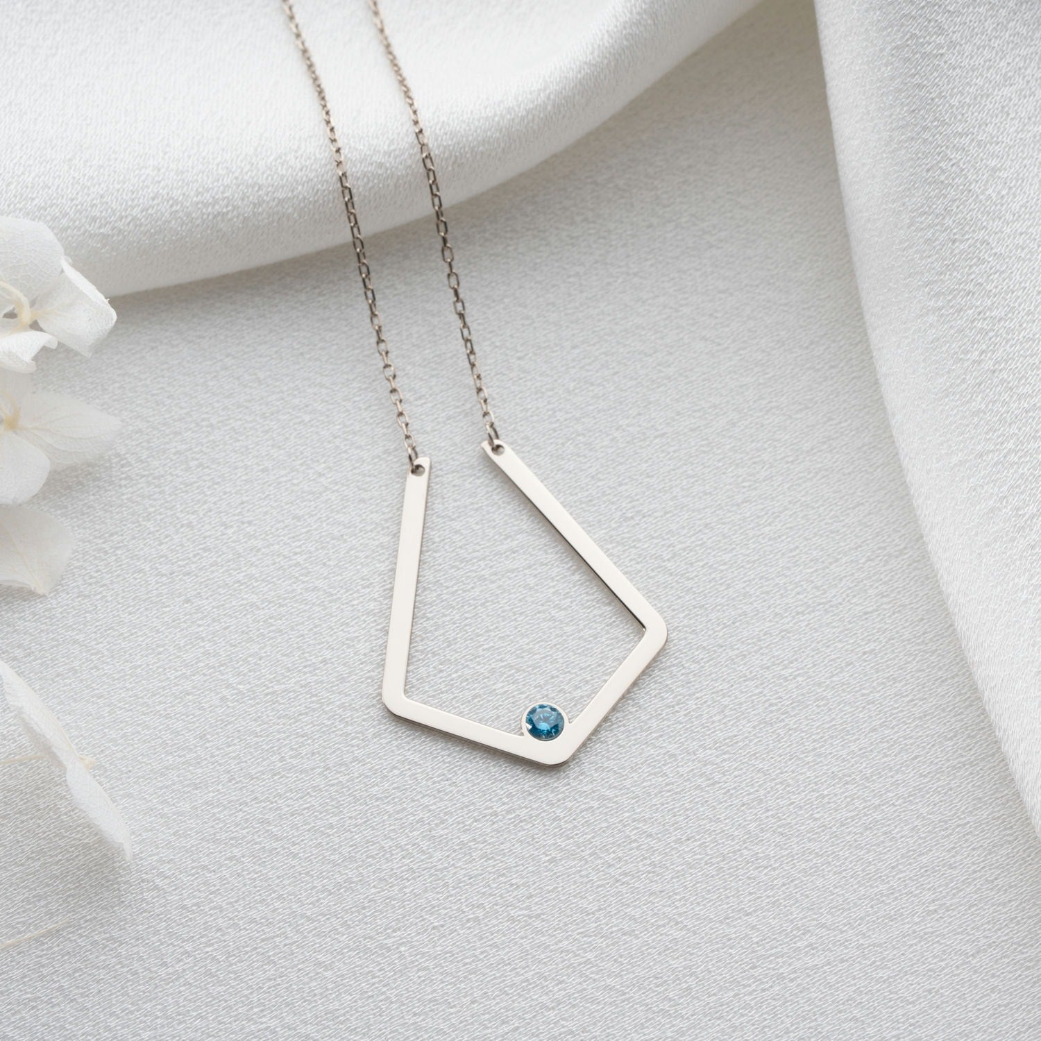 Birthstone Ring Holder Necklace