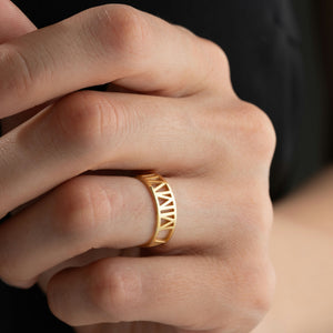 Roman Numeral Ring