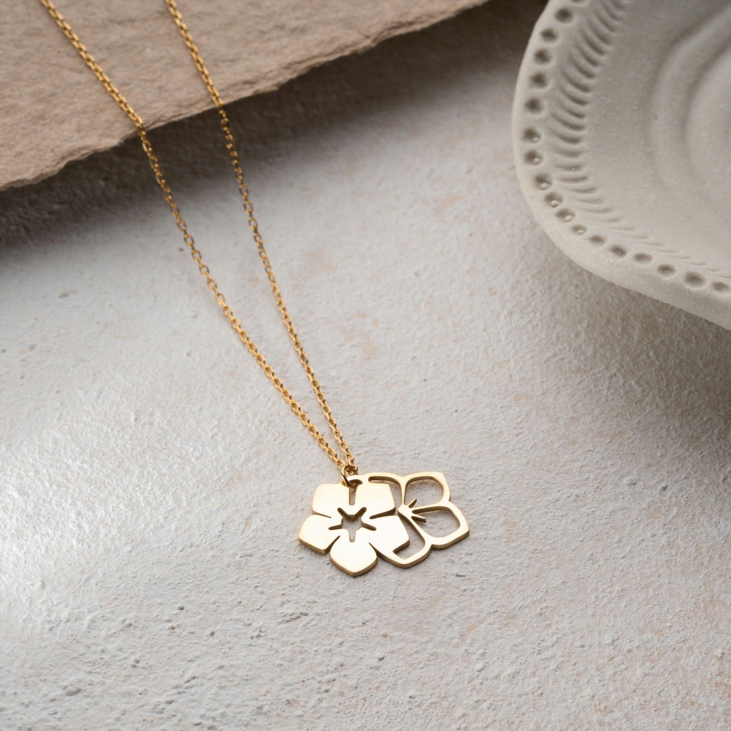 Cherry Blossom Necklace | Sakura Flower Gift for Her