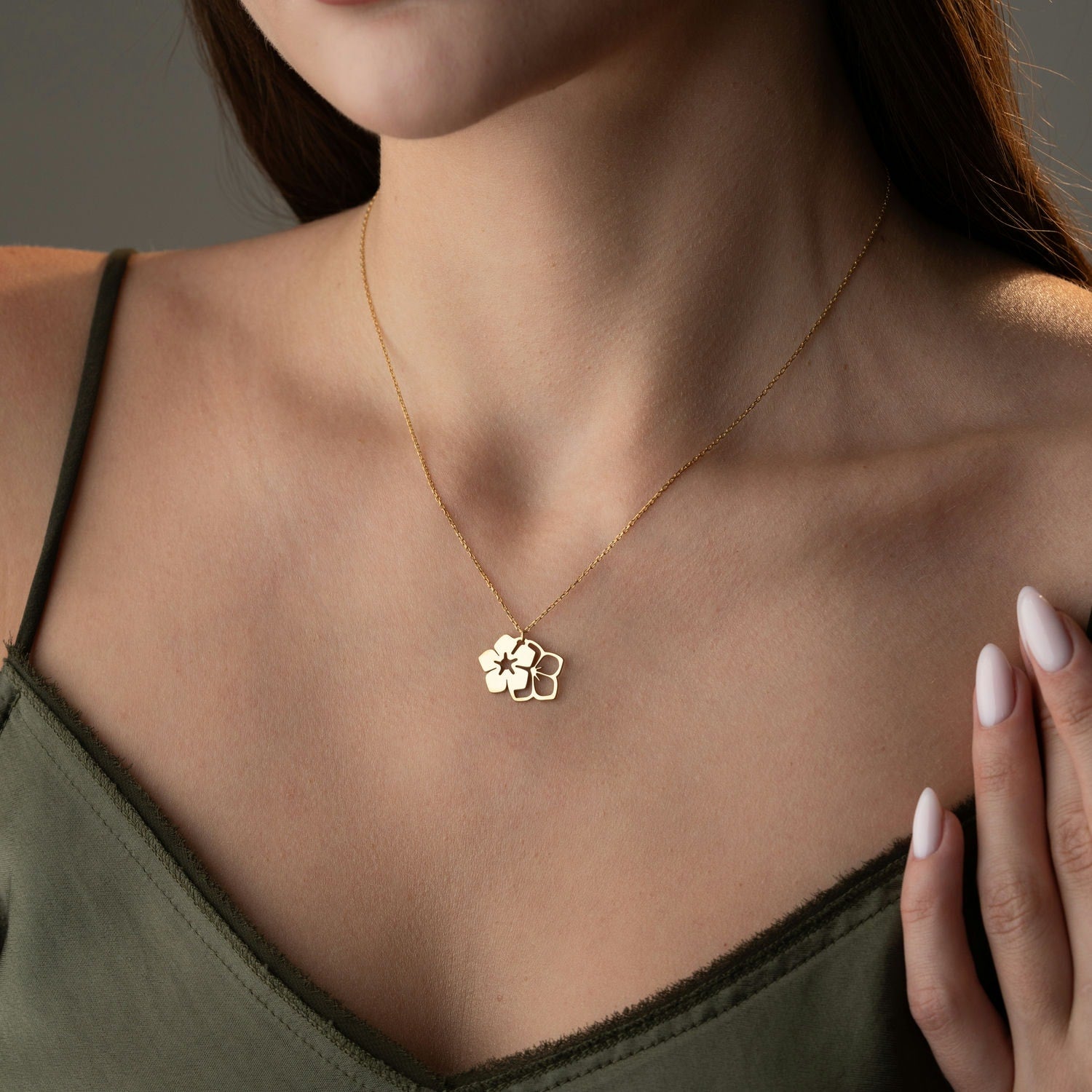 Cherry Blossom Necklace | Sakura Flower Gift for Her