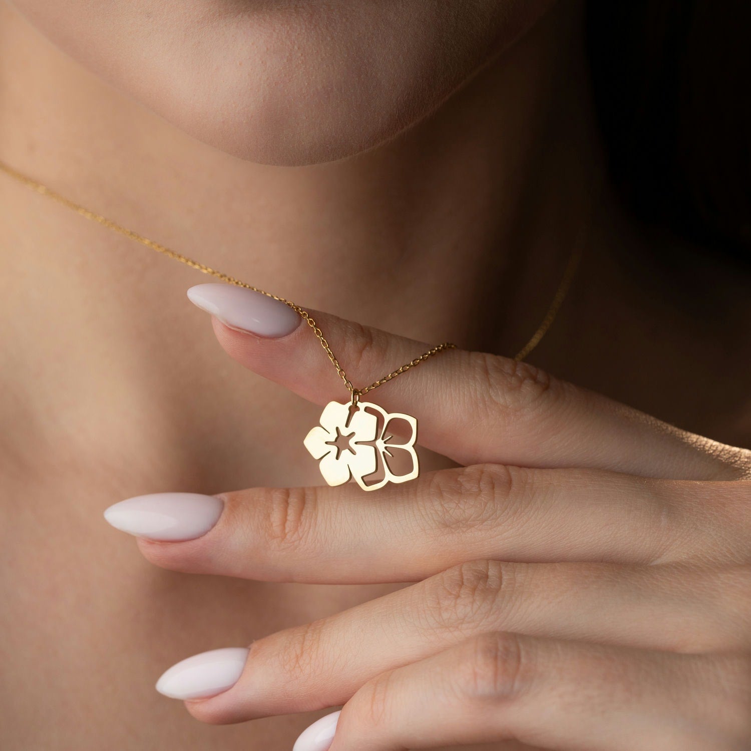 Cherry Blossom Necklace | Sakura Flower Gift for Her