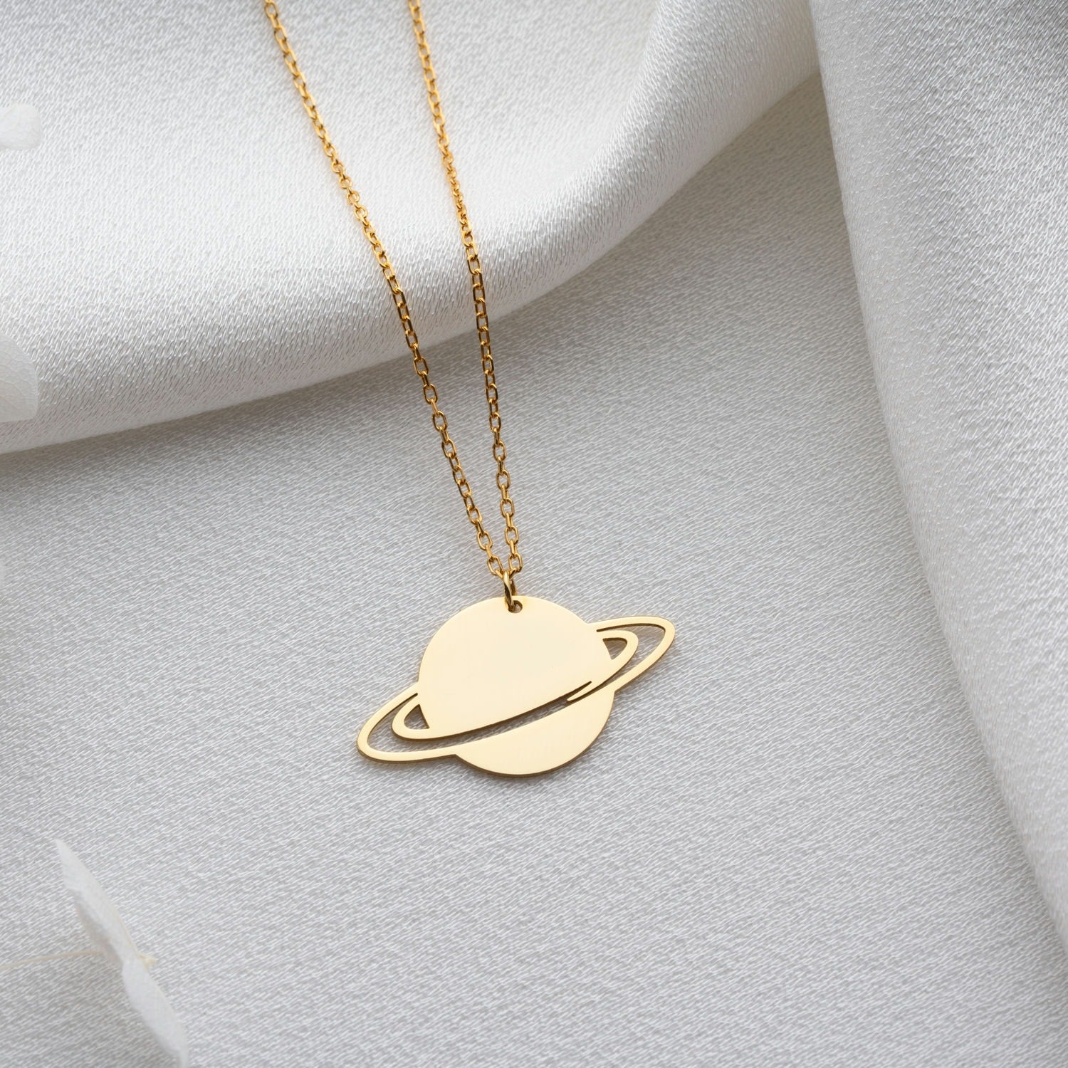Saturn Necklace | Gift for Space Lover