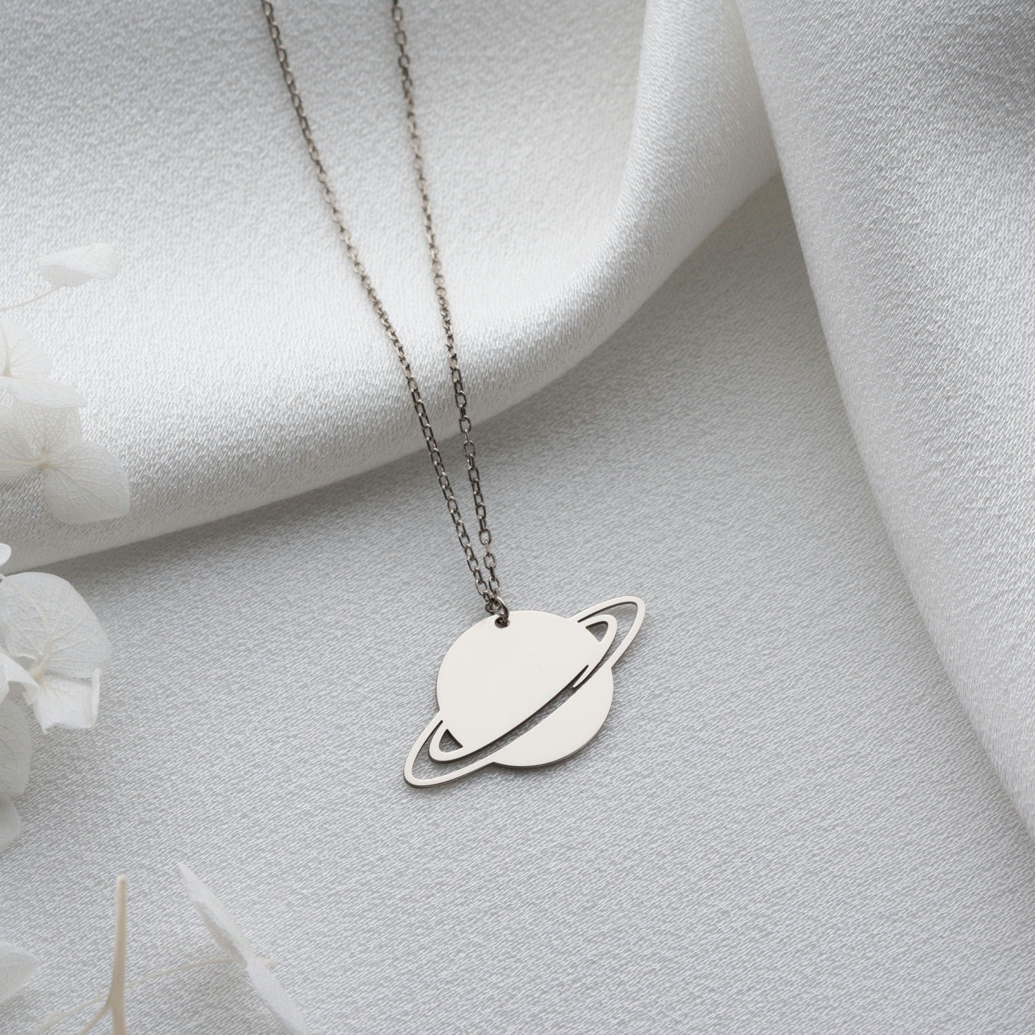 Saturn Necklace | Gift for Space Lover