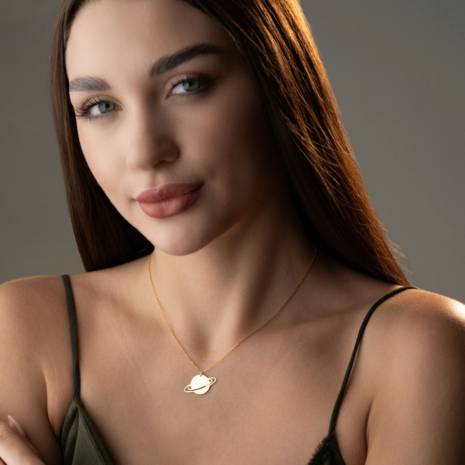 Saturn Necklace | Gift for Space Lover