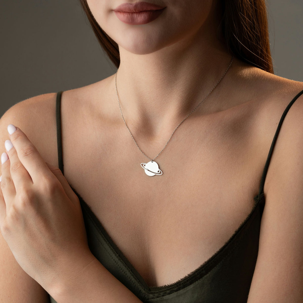 Saturn Necklace | Gift for Space Lover