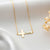 Personalised Sideways Cross Necklace