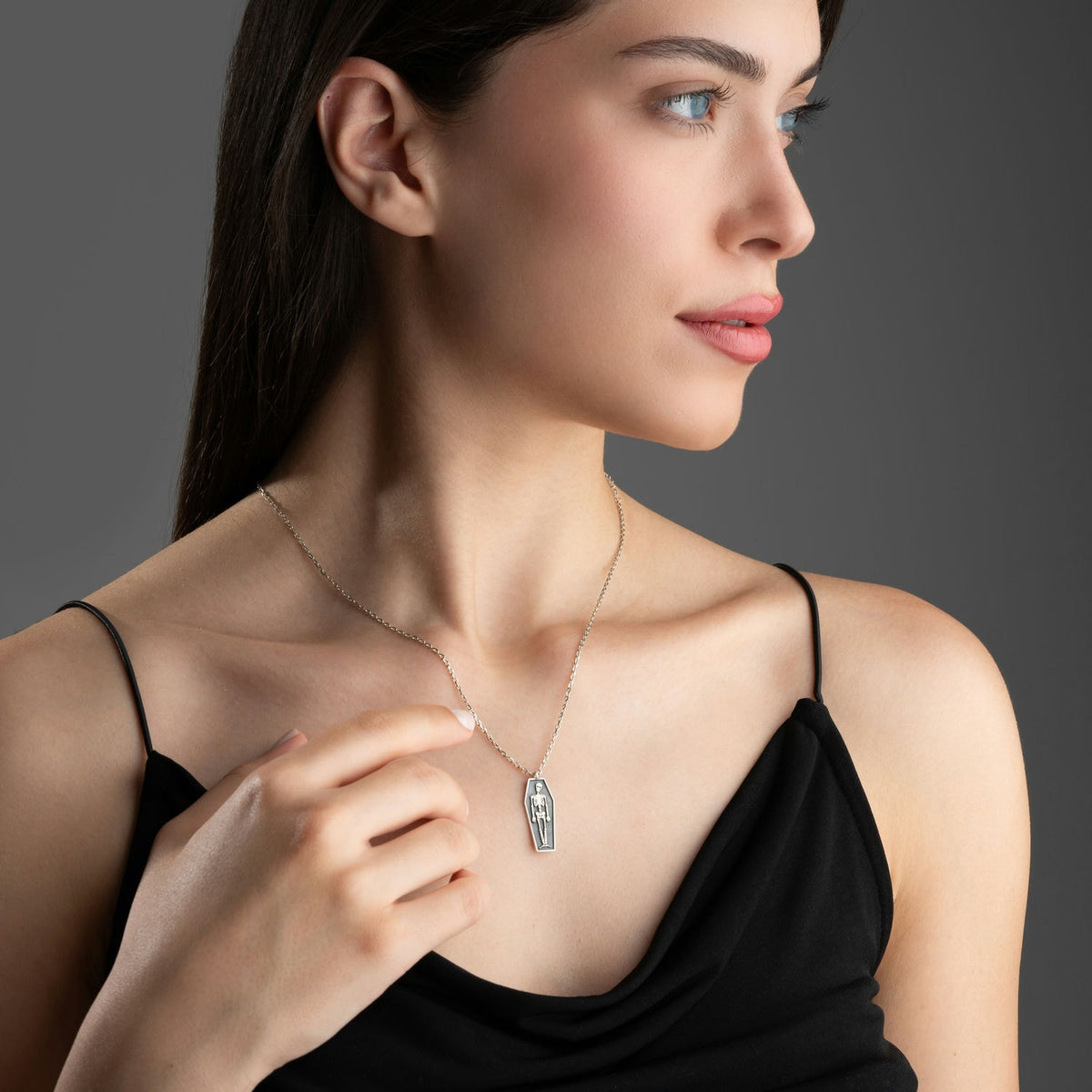 Sterling Silver Skeleton Necklace