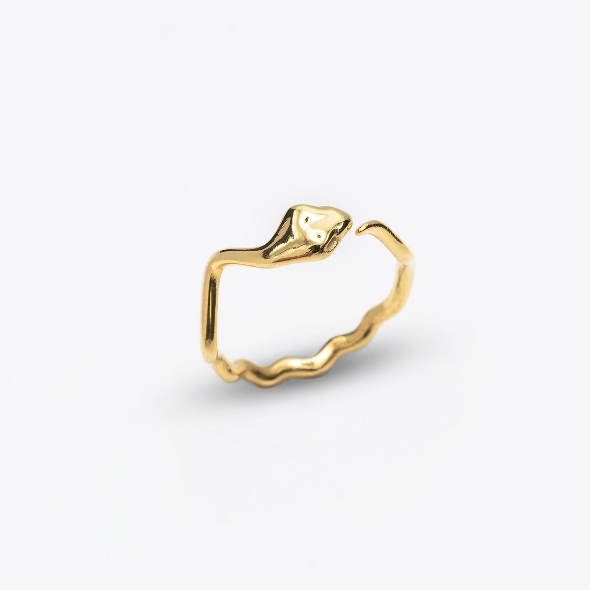 Minimalist Snake Head Ring