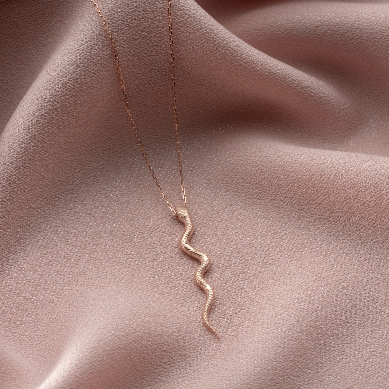 Sterling Silver Snake Necklace