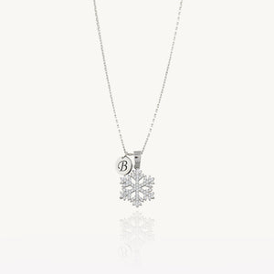 Snowflake Initial Necklace
