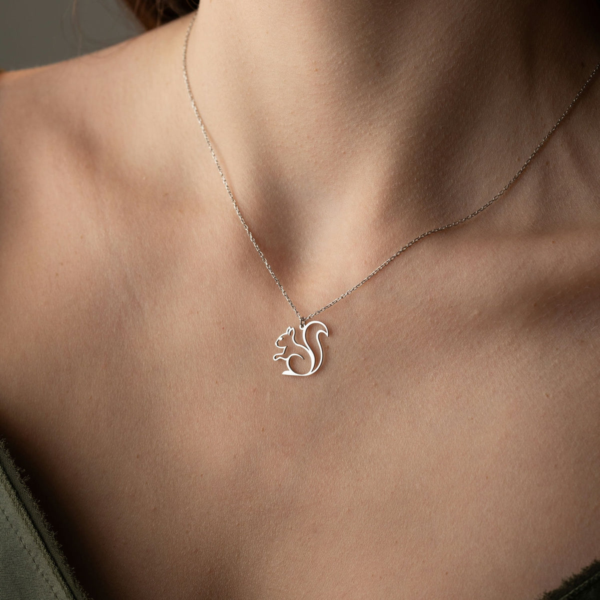 Squirrel Necklace | Gift for Nature Lover