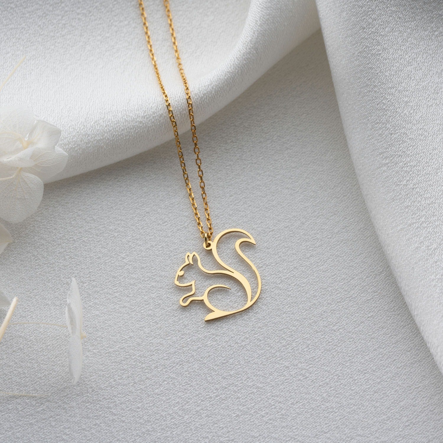 Squirrel Necklace | Gift for Nature Lover