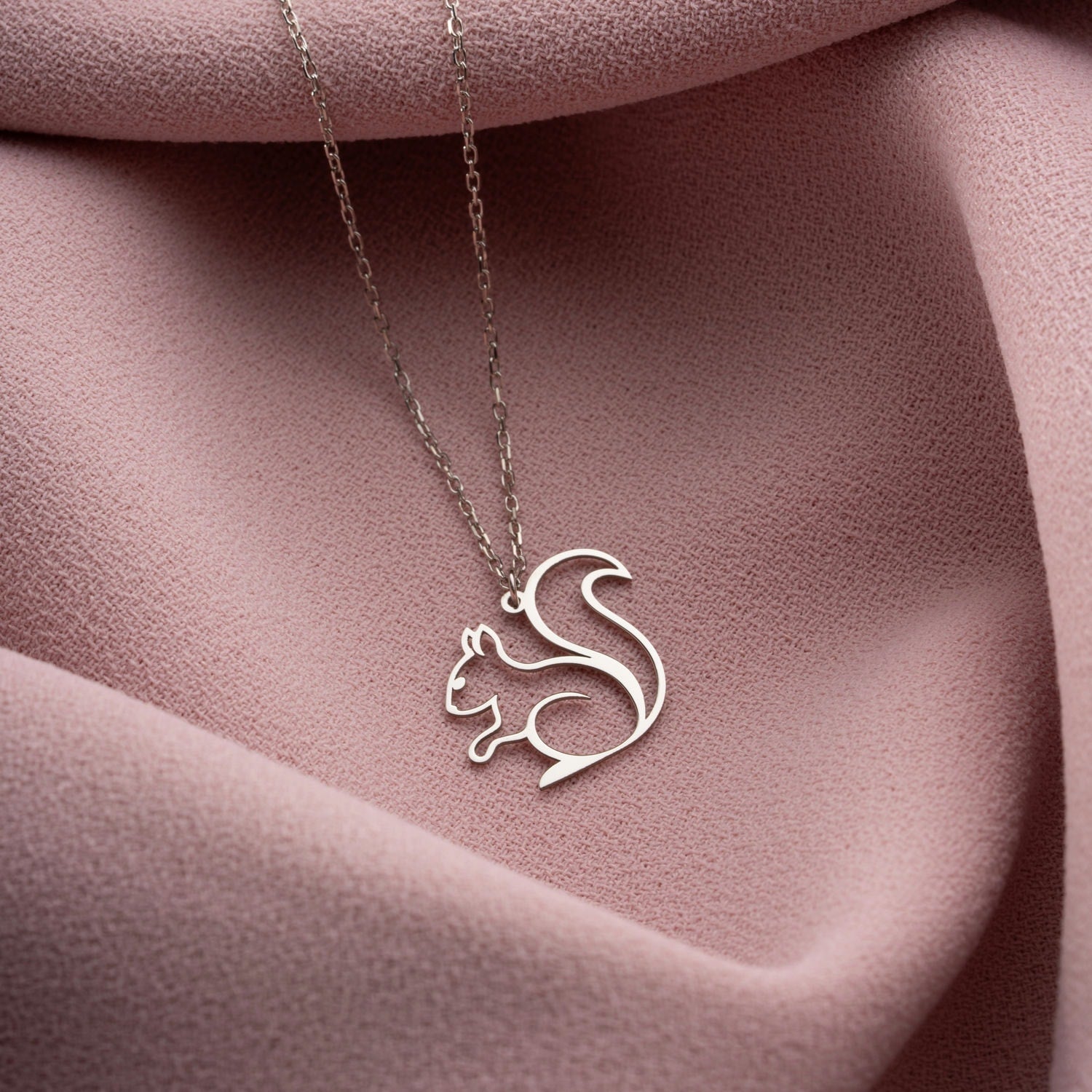 Squirrel Necklace | Gift for Nature Lover