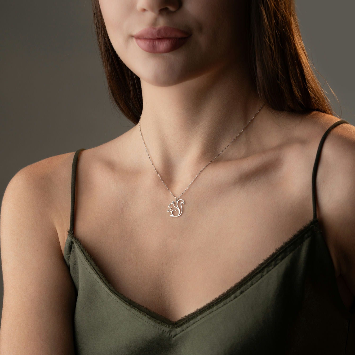 Squirrel Necklace | Gift for Nature Lover