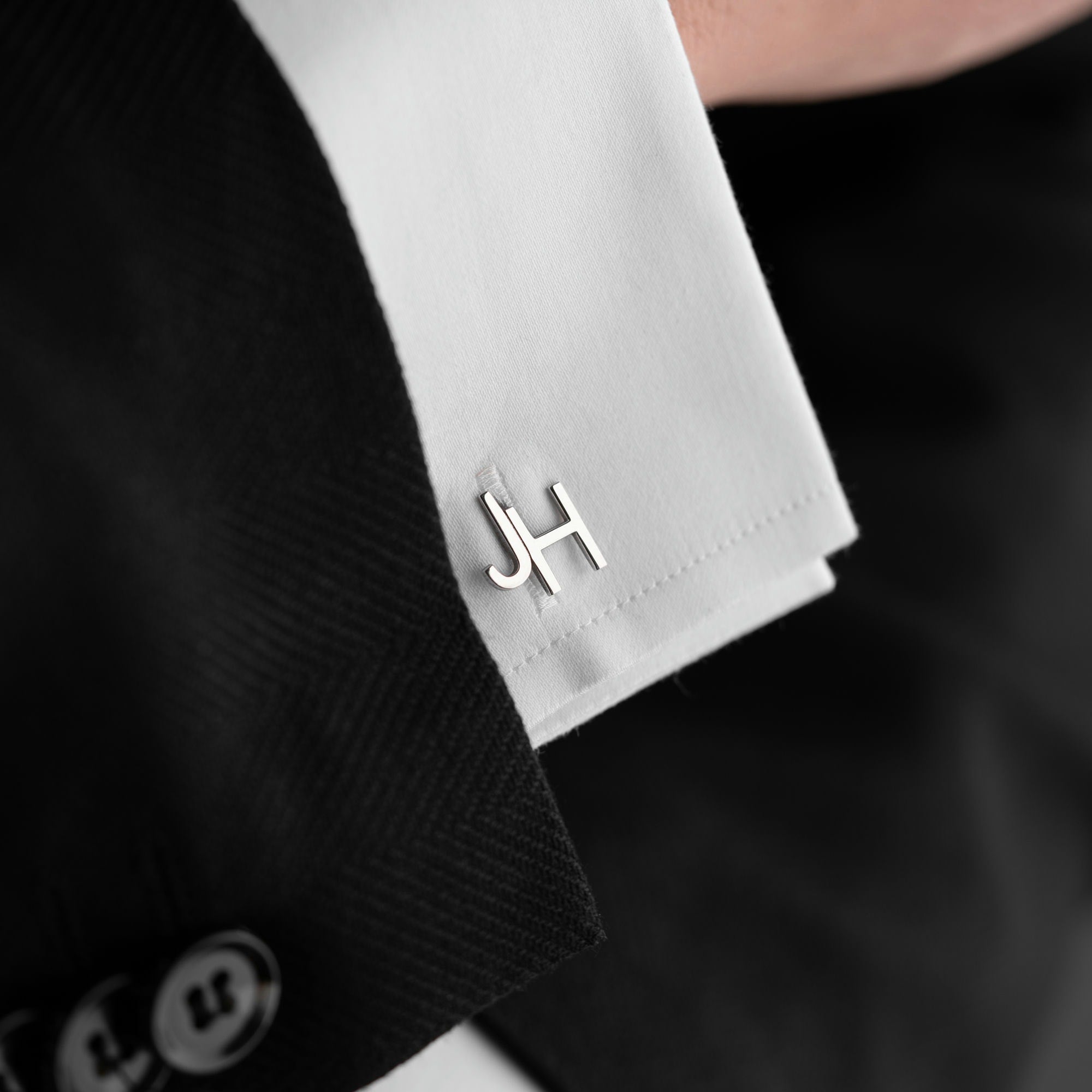 Personalised Gold Initial Cufflinks