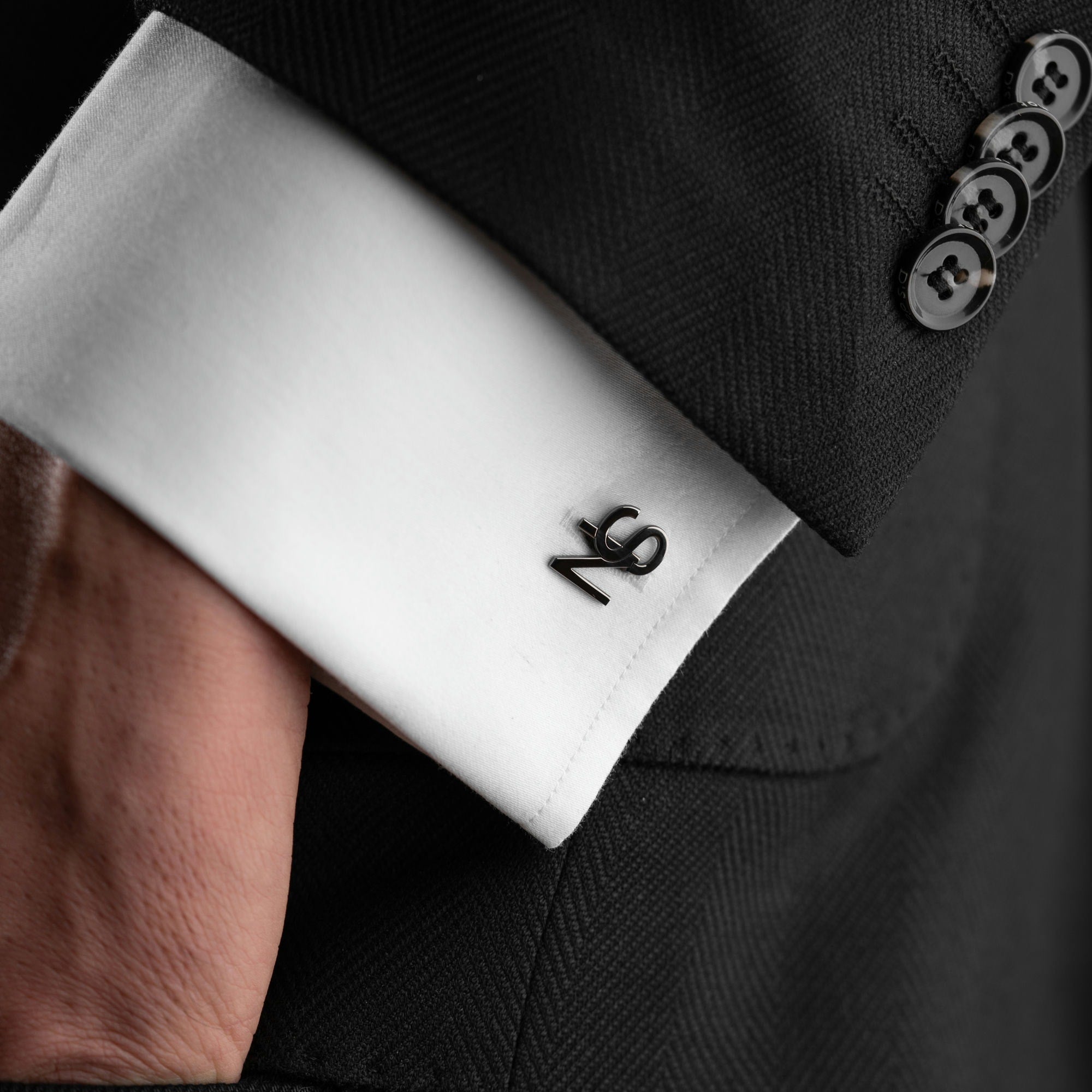 Personalised Gold Initial Cufflinks