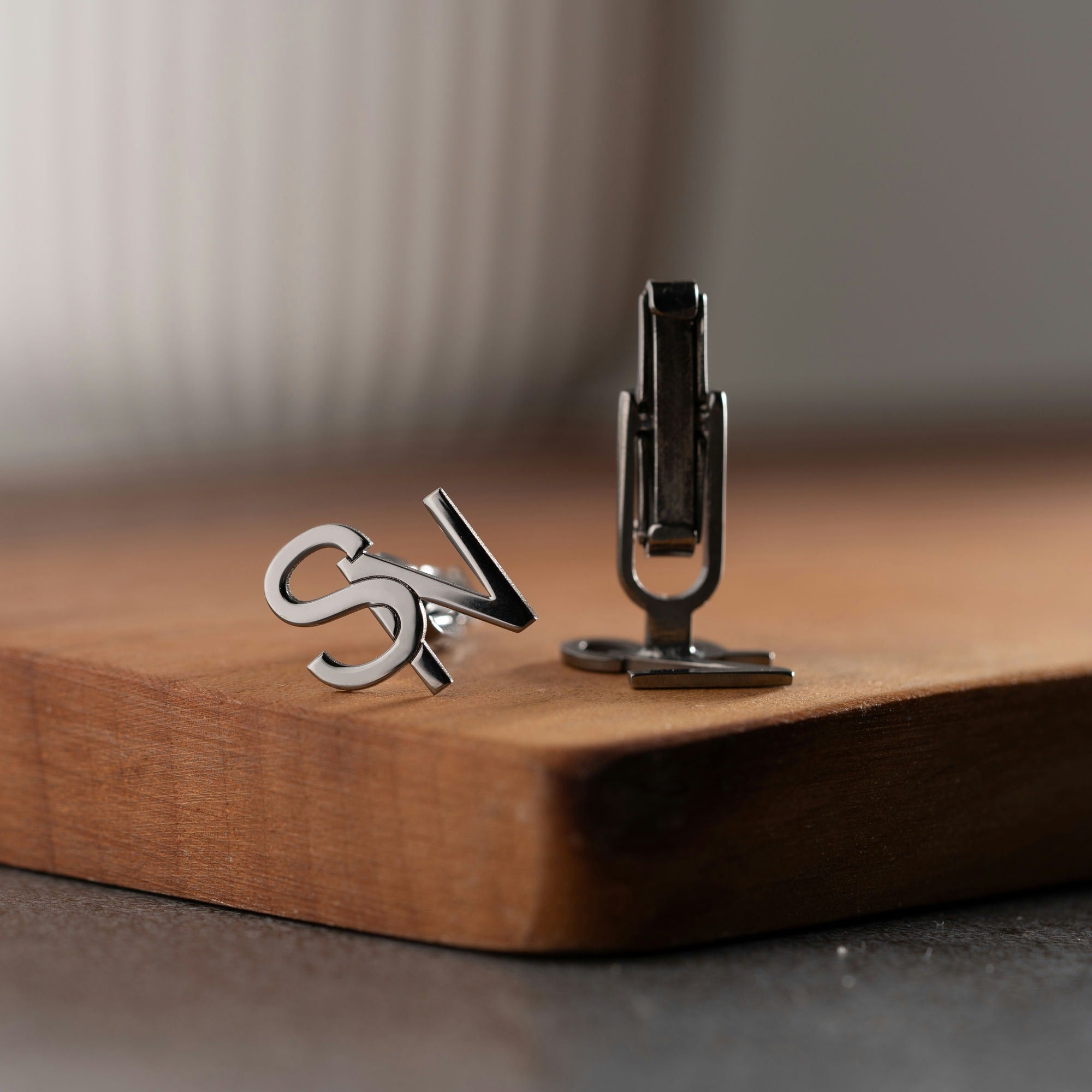 Personalised Gold Initial Cufflinks