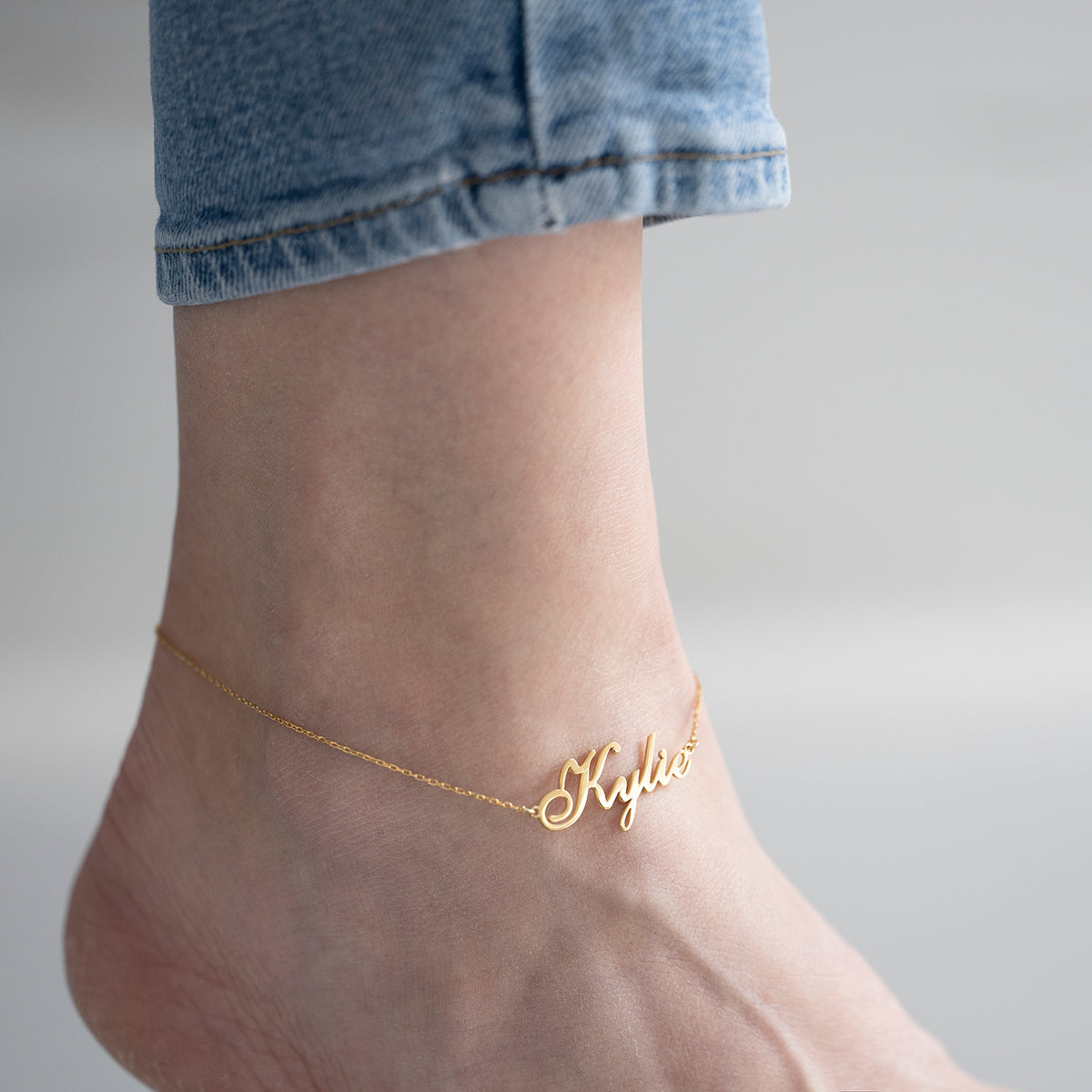 Sterling Silver Personalised Anklet