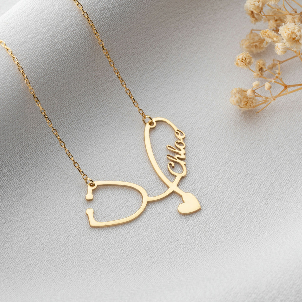 Personalised Stethoscope Necklace Potiega