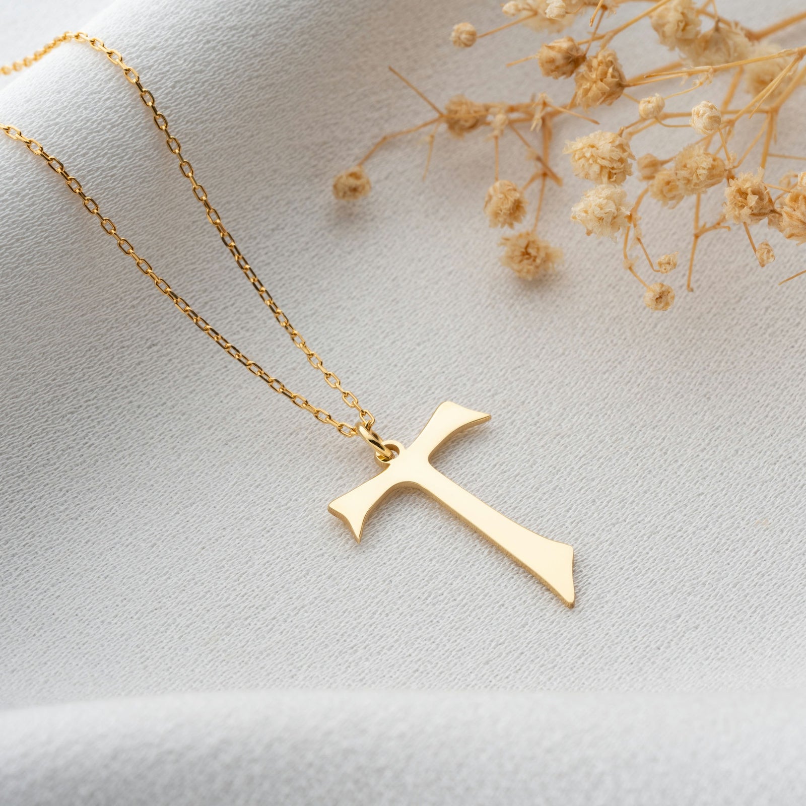Saint Francis Tau Cross Necklace