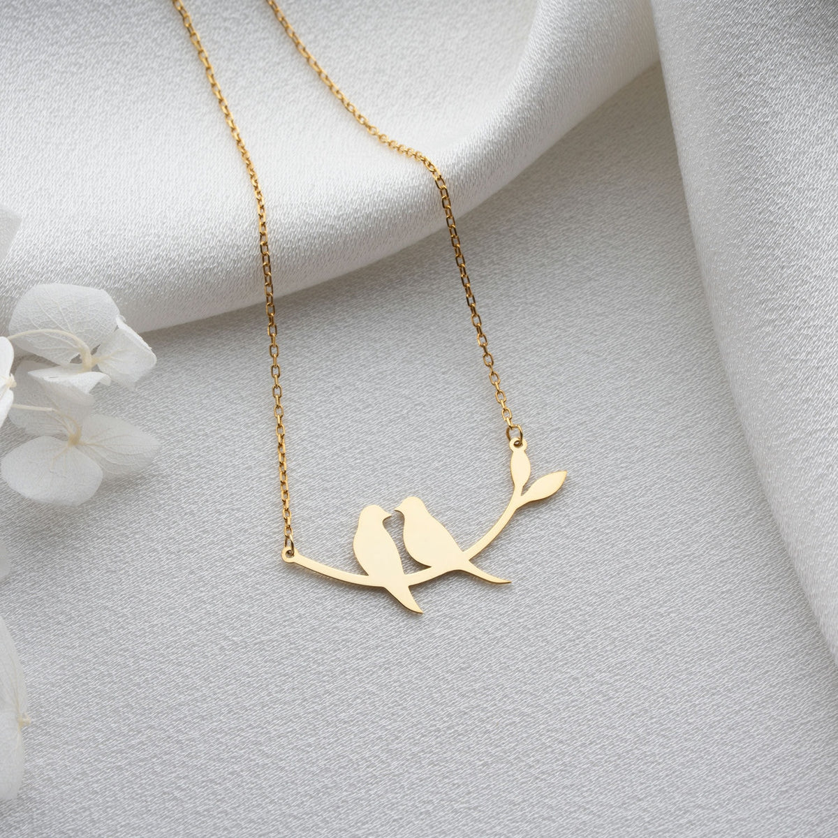 Two Birds on a Branch Necklace