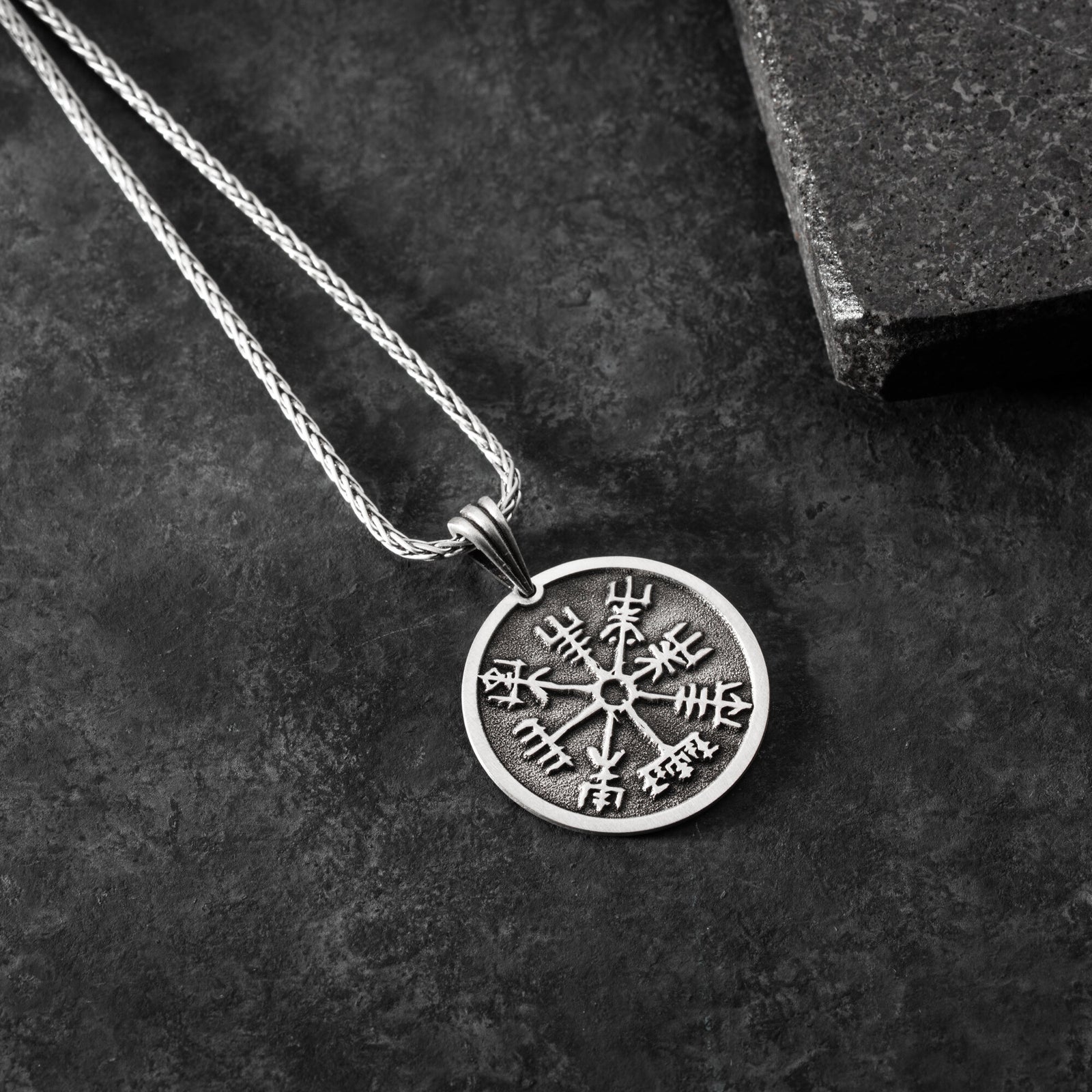 Vegvisir Viking Compass Necklace For Men