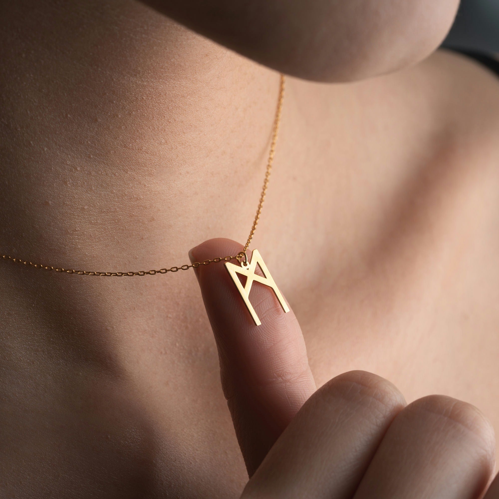 Viking Rune Letter Necklace