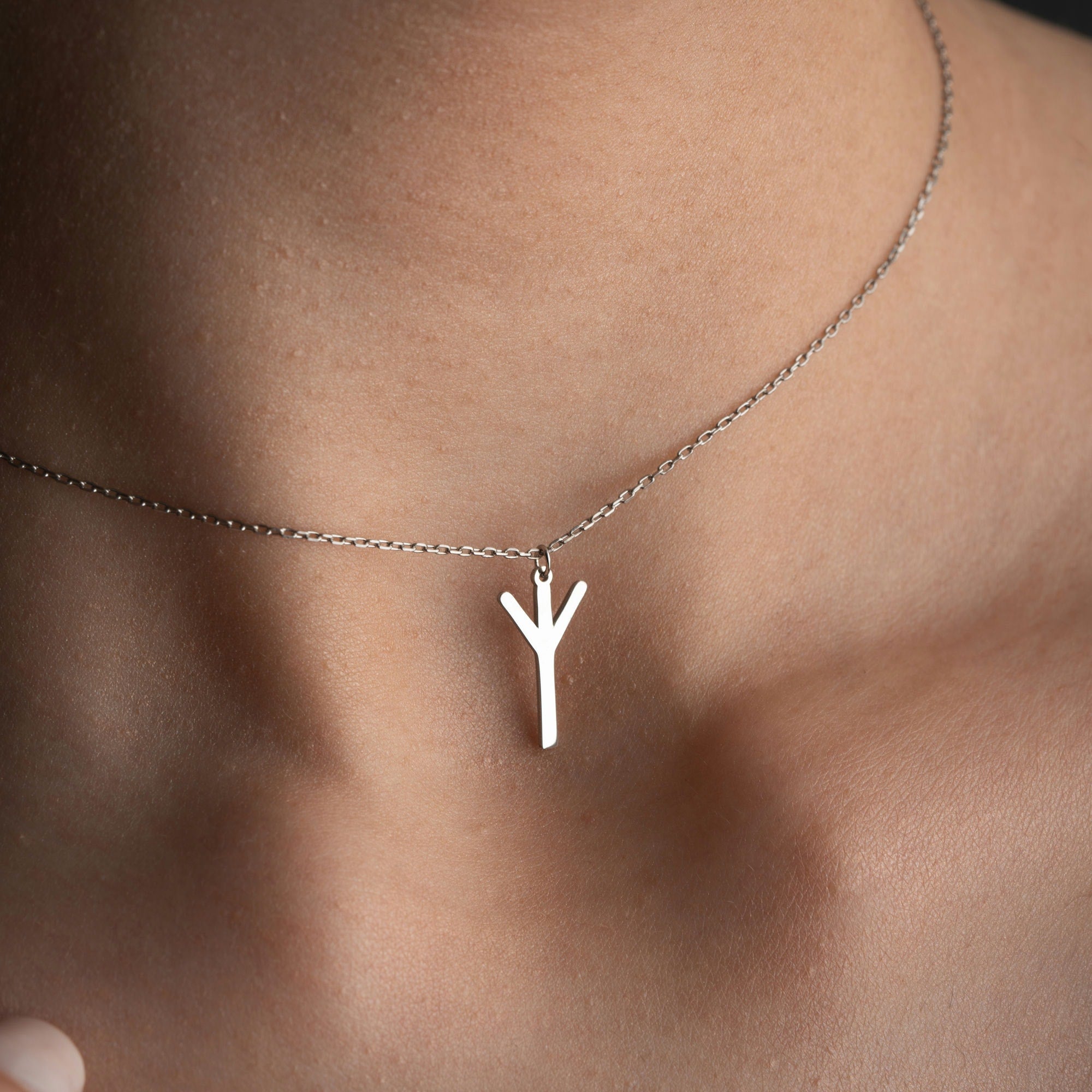 Viking Rune Letter Necklace