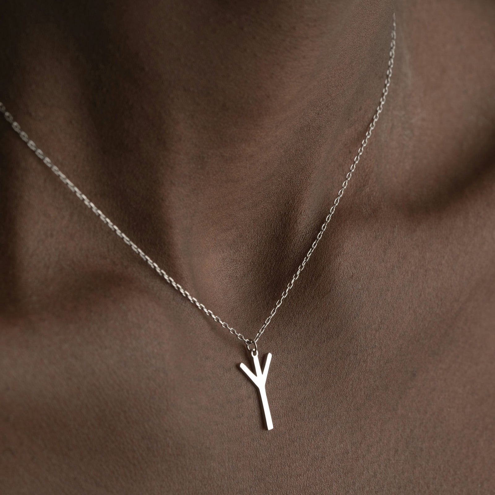 Viking Rune Letter Necklace