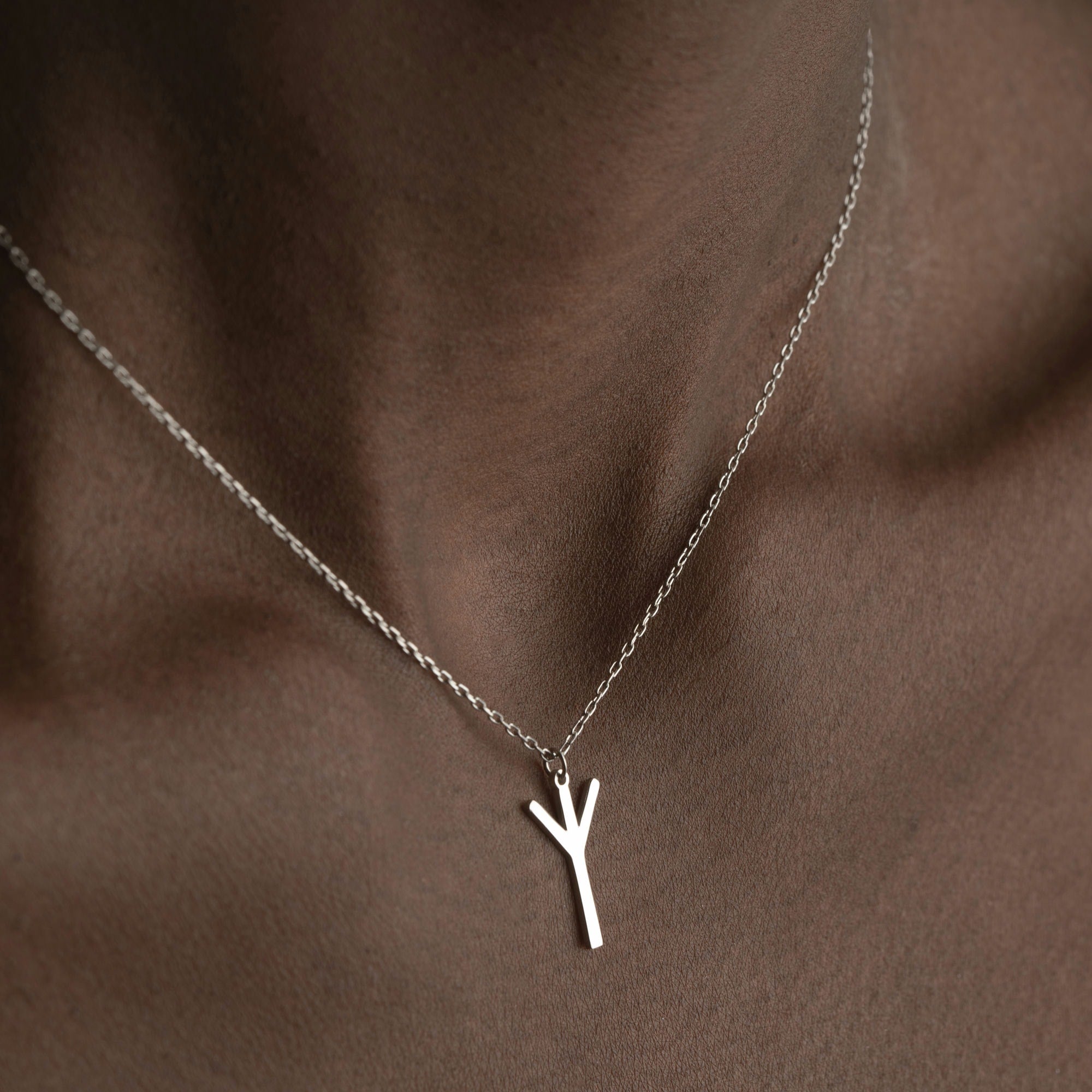 Viking Rune Letter Necklace