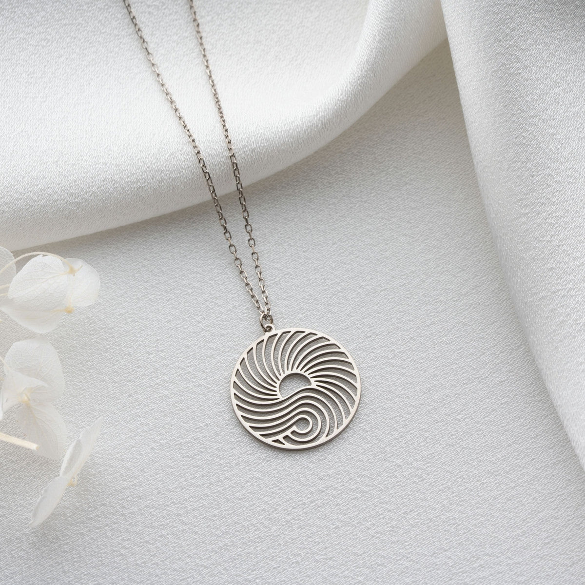 Sunshine & Wave Medallion Necklace