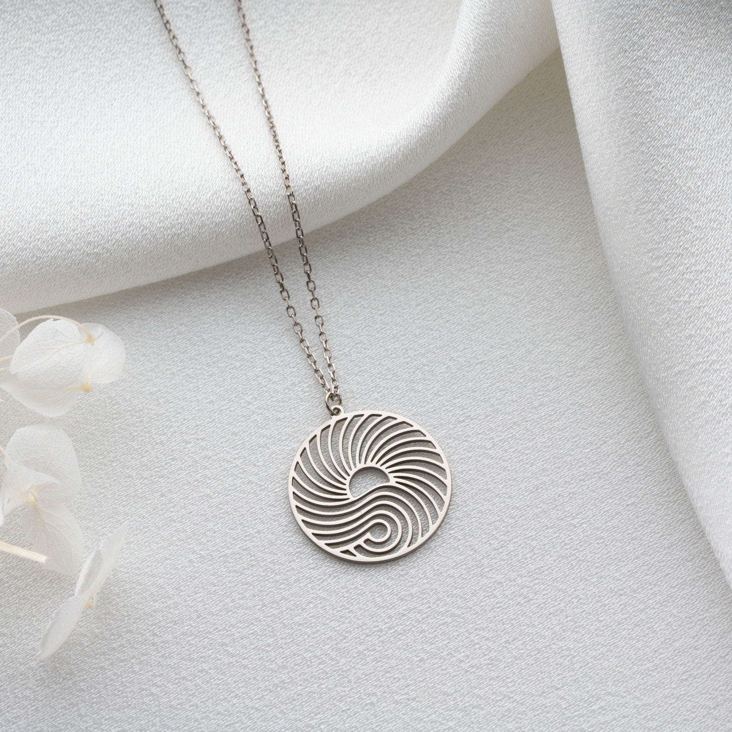 Sunshine & Wave Medallion Necklace