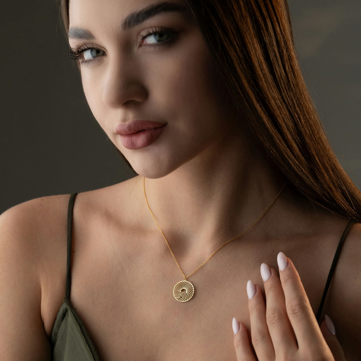 Sunshine & Wave Medallion Necklace