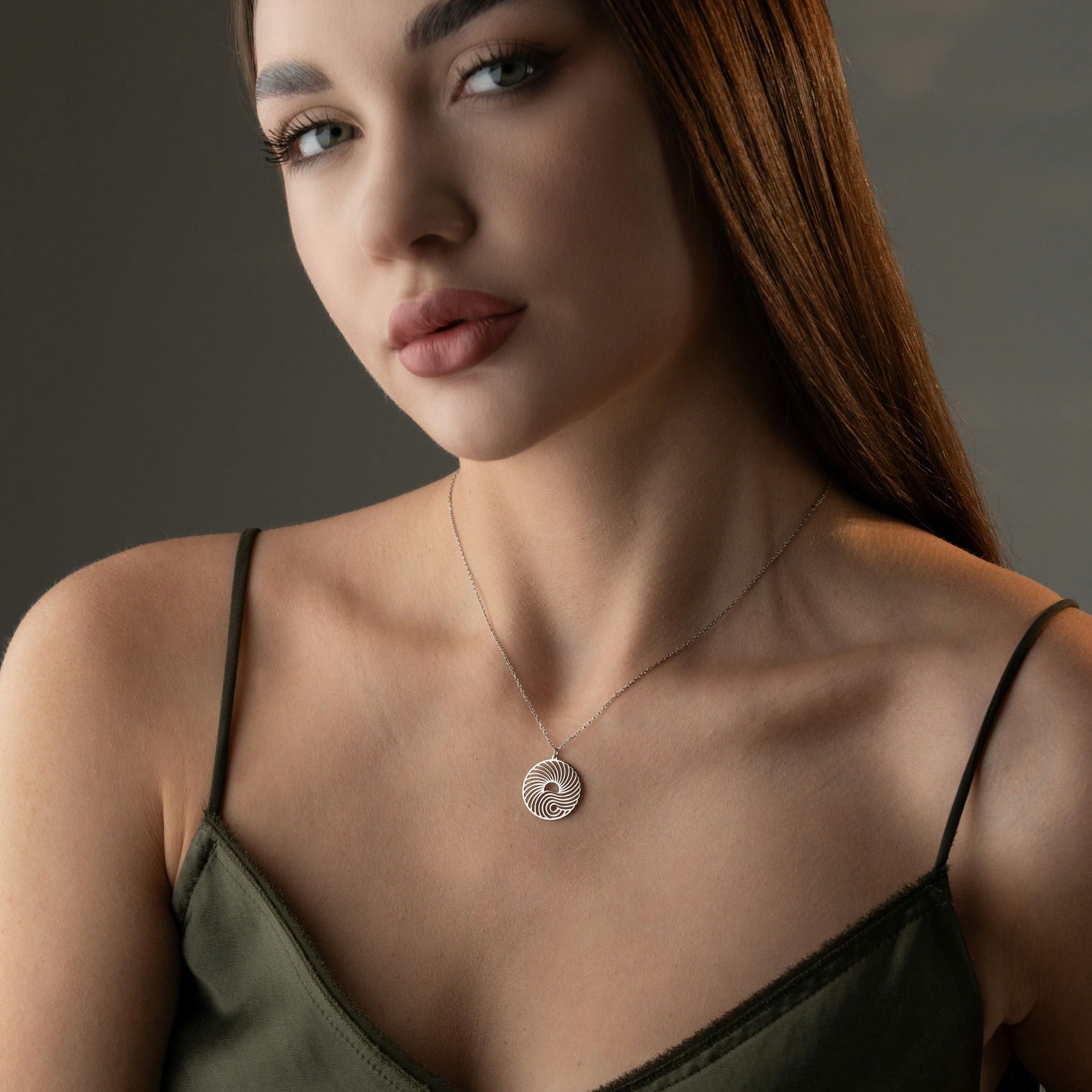 Sunshine & Wave Medallion Necklace