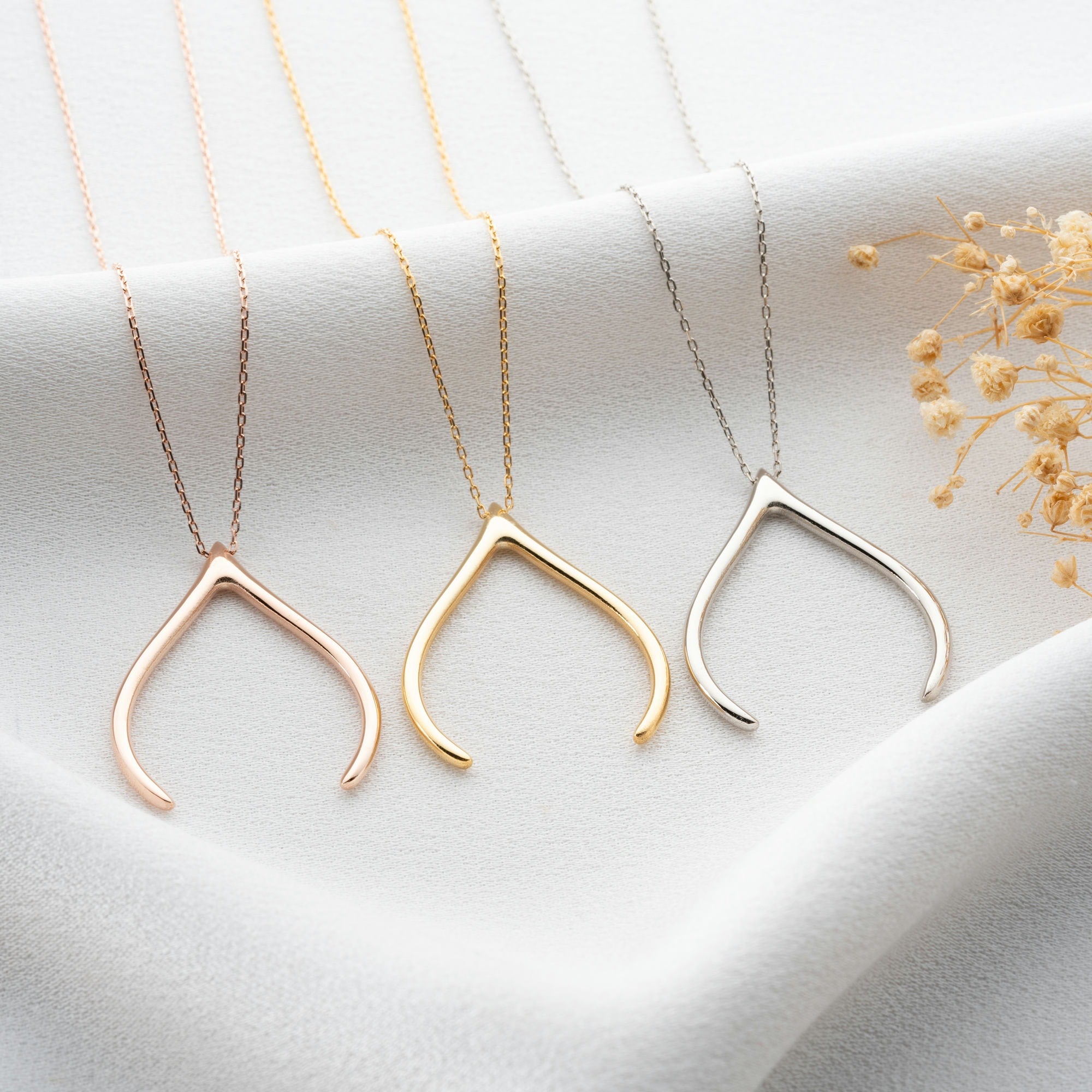 Wishbone Ring Holder Necklace